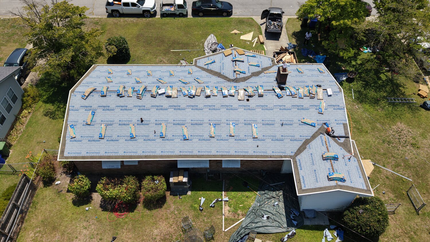 FIG roofing — 106 John Ave, synthetic underlayment installation