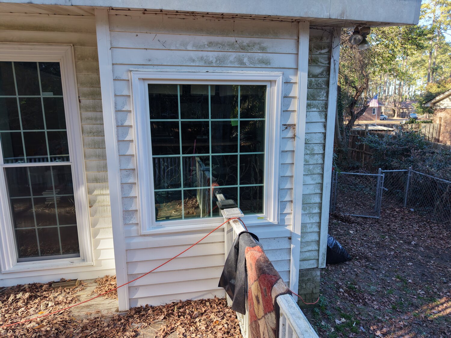 Completed FIG windows — 203 Club Pines, new window and trim